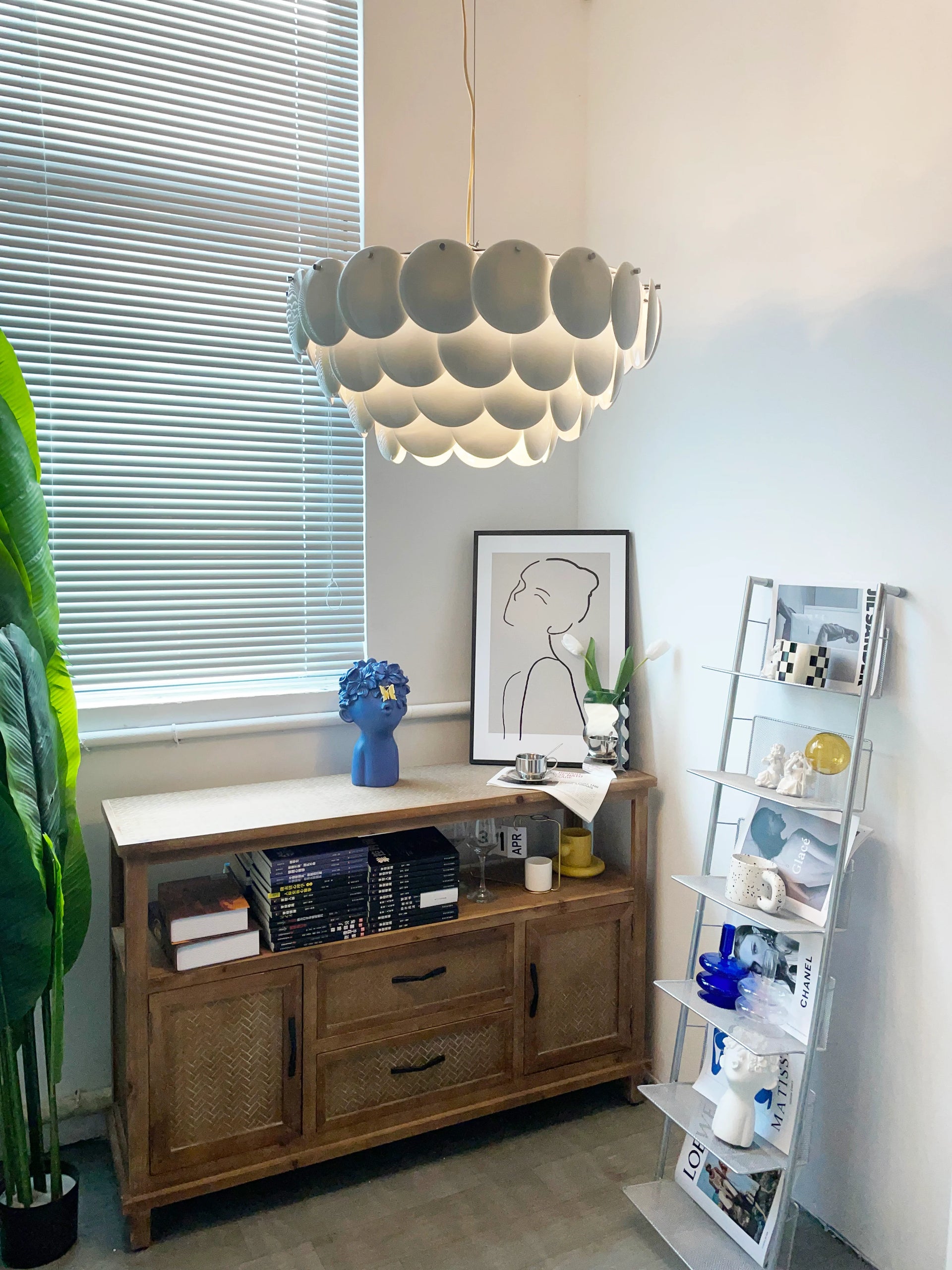 Pembridge White Ceramic Chandelier