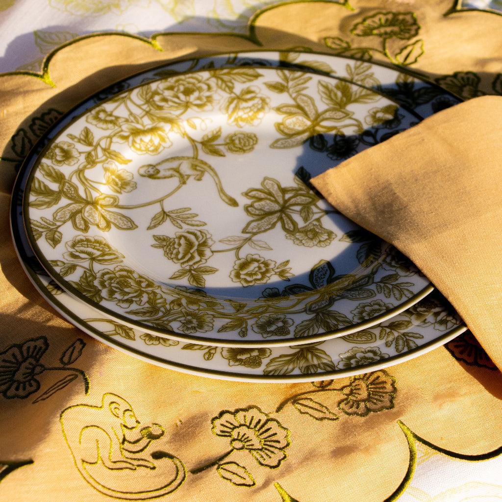 Pembroke Safari Porcelain Starter Plates – Set of 4 (+1 Bonus Plate)