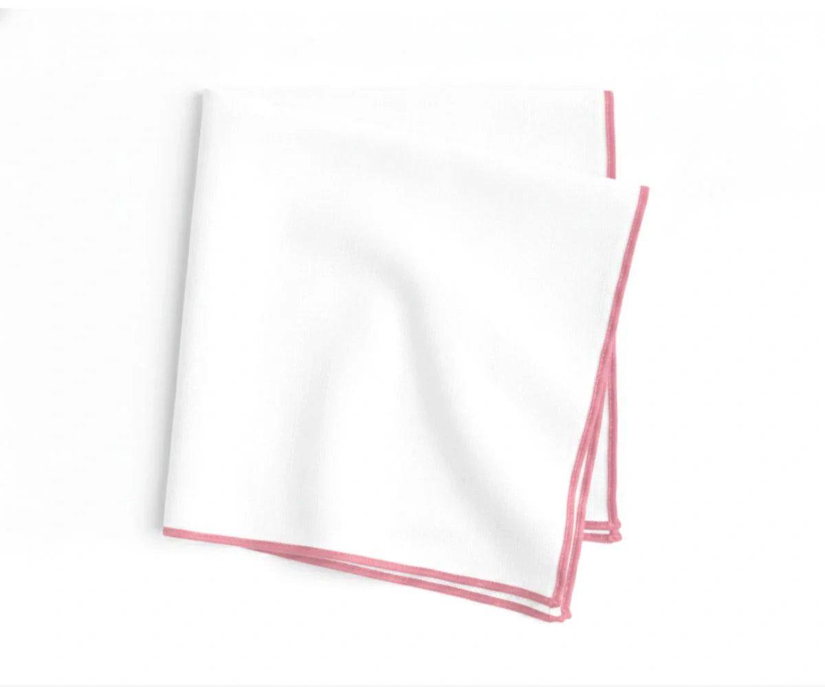 Merrow Stitch Cotton Napkins