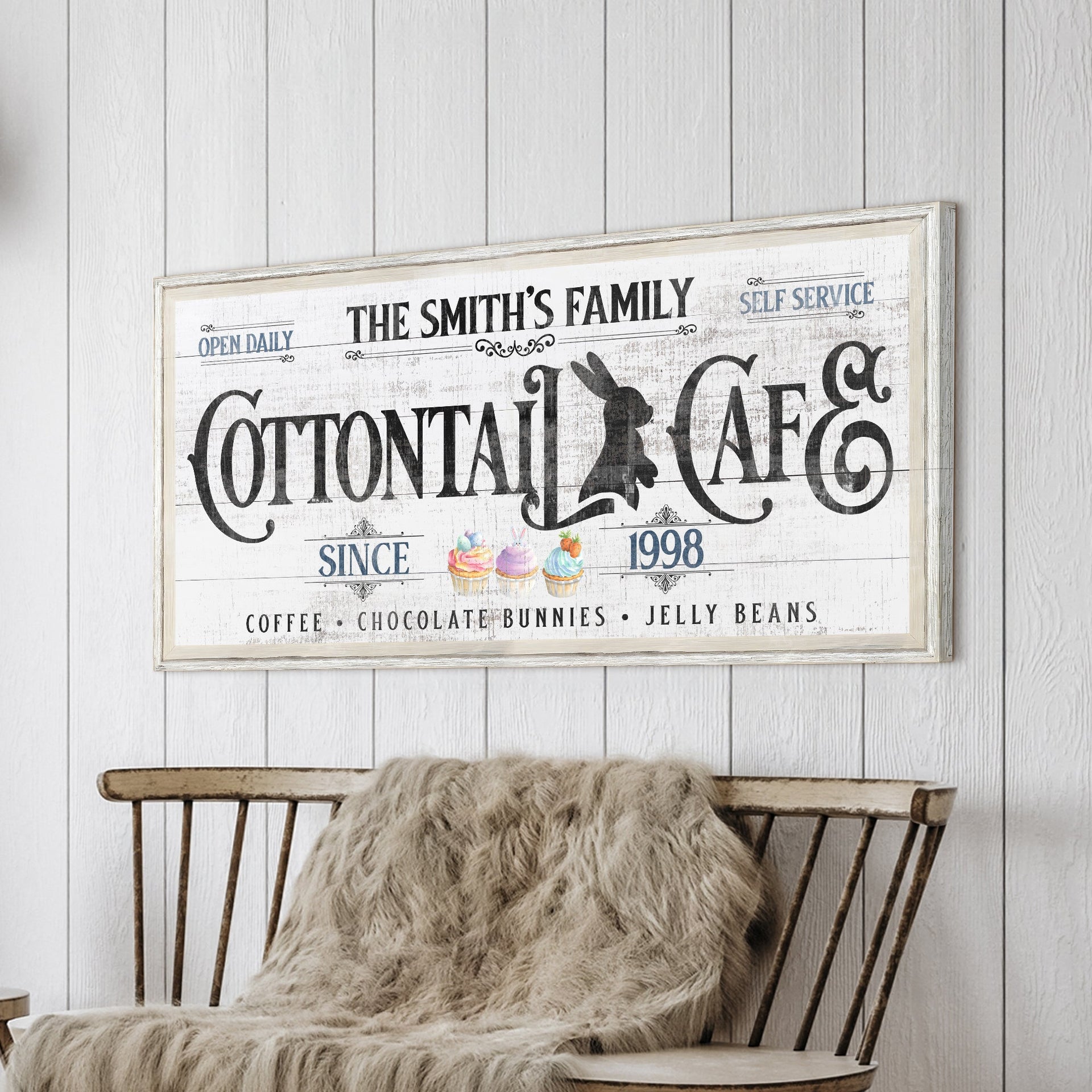 Personalized Easter Bunny Sign