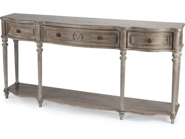 Peyton Console Table in Gray, Natural - Gifts for You 'n Me
