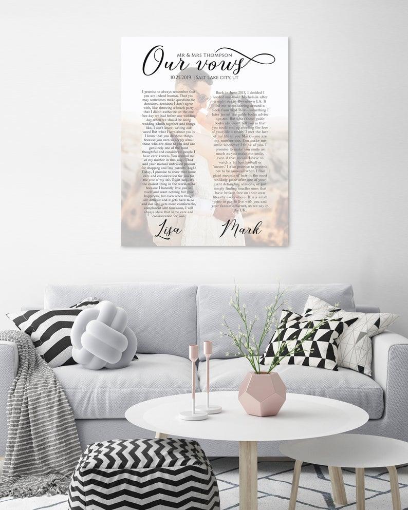 Our Vows Anniversary Gift For Her Or Him