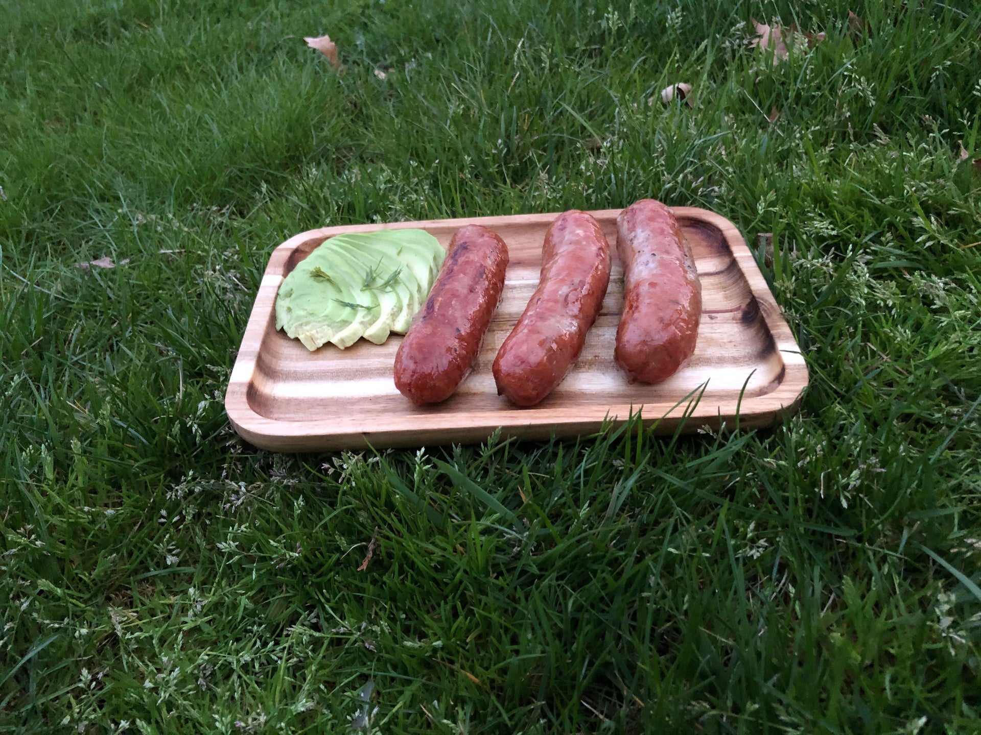 Zavis Green Acacia Wood Serving rectangle Stackable Tray / Dish 8