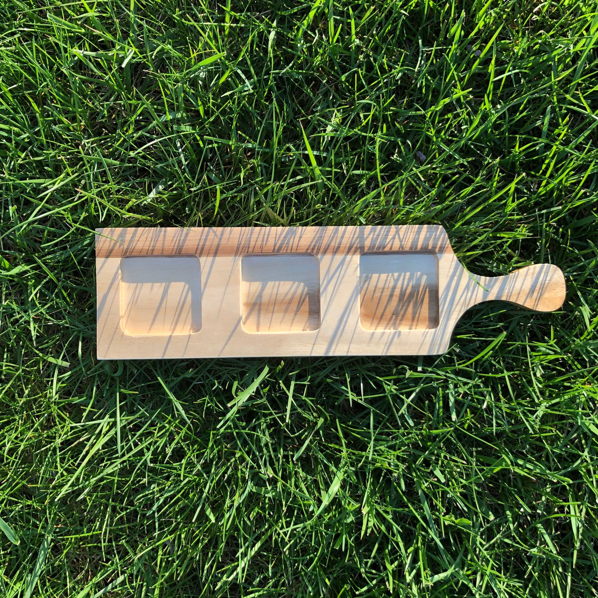 Zavis Green Acacia Wood 3 Hole Double sided Flight Board 14