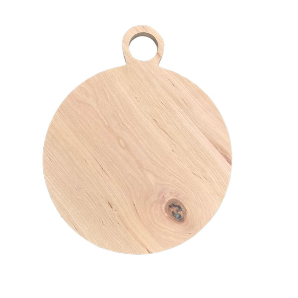Hardwood Circle Cutting Board with Circle Handle - Gifts for You 'n Me