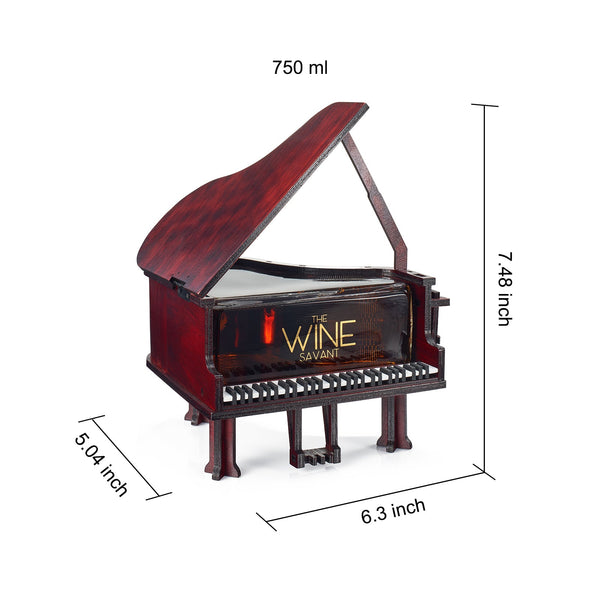 Piano Shaped Whiskey & Wine Decanter - 25OZ Pianist Instrument Unique Decanter Set with Beautiful Gift Box, Gift for Instrumentalist, Music Lover, Orchestra, Musicals, Broad Way Keyboard Enthusiasts