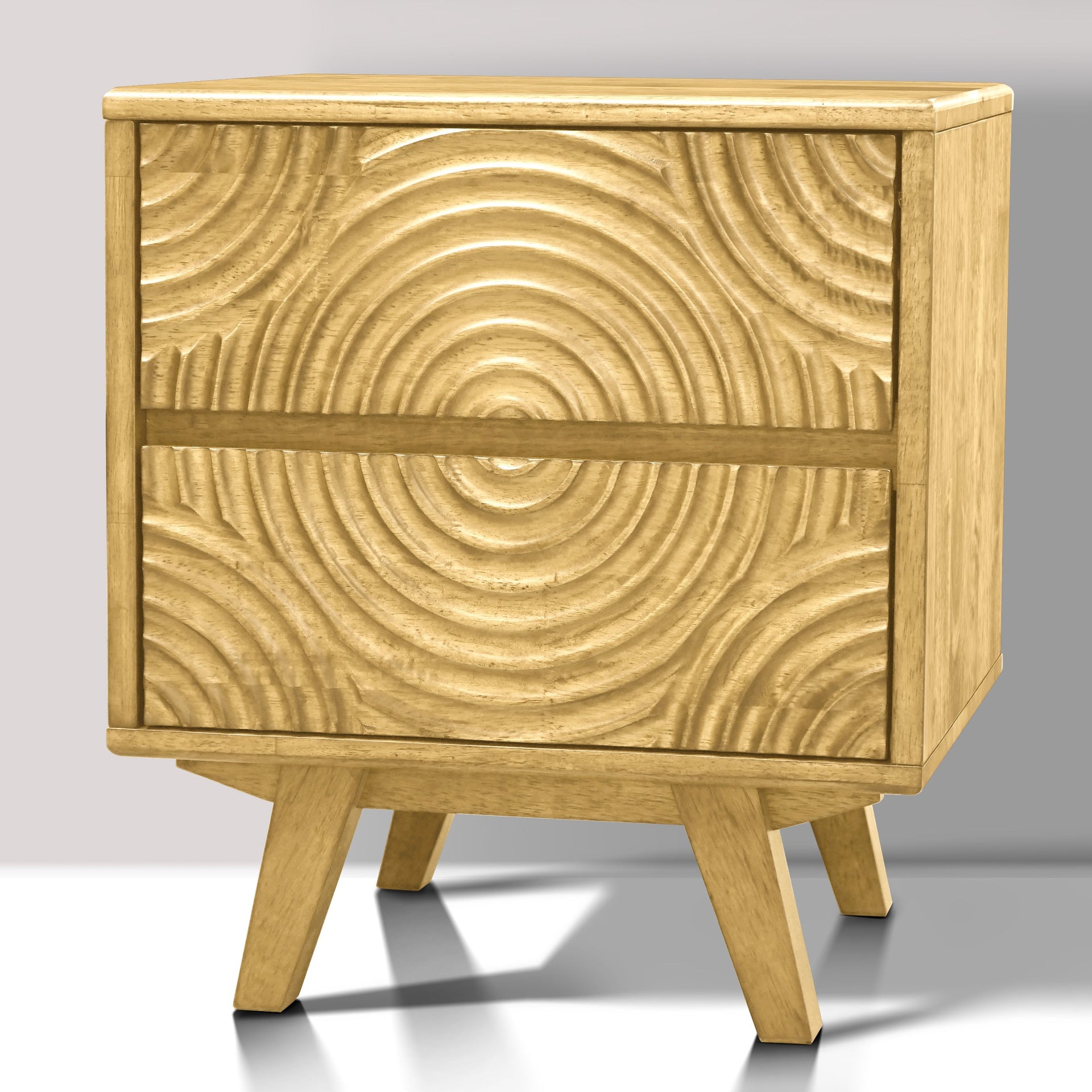 Acacia Harmony Nightstand with 2 Drawers