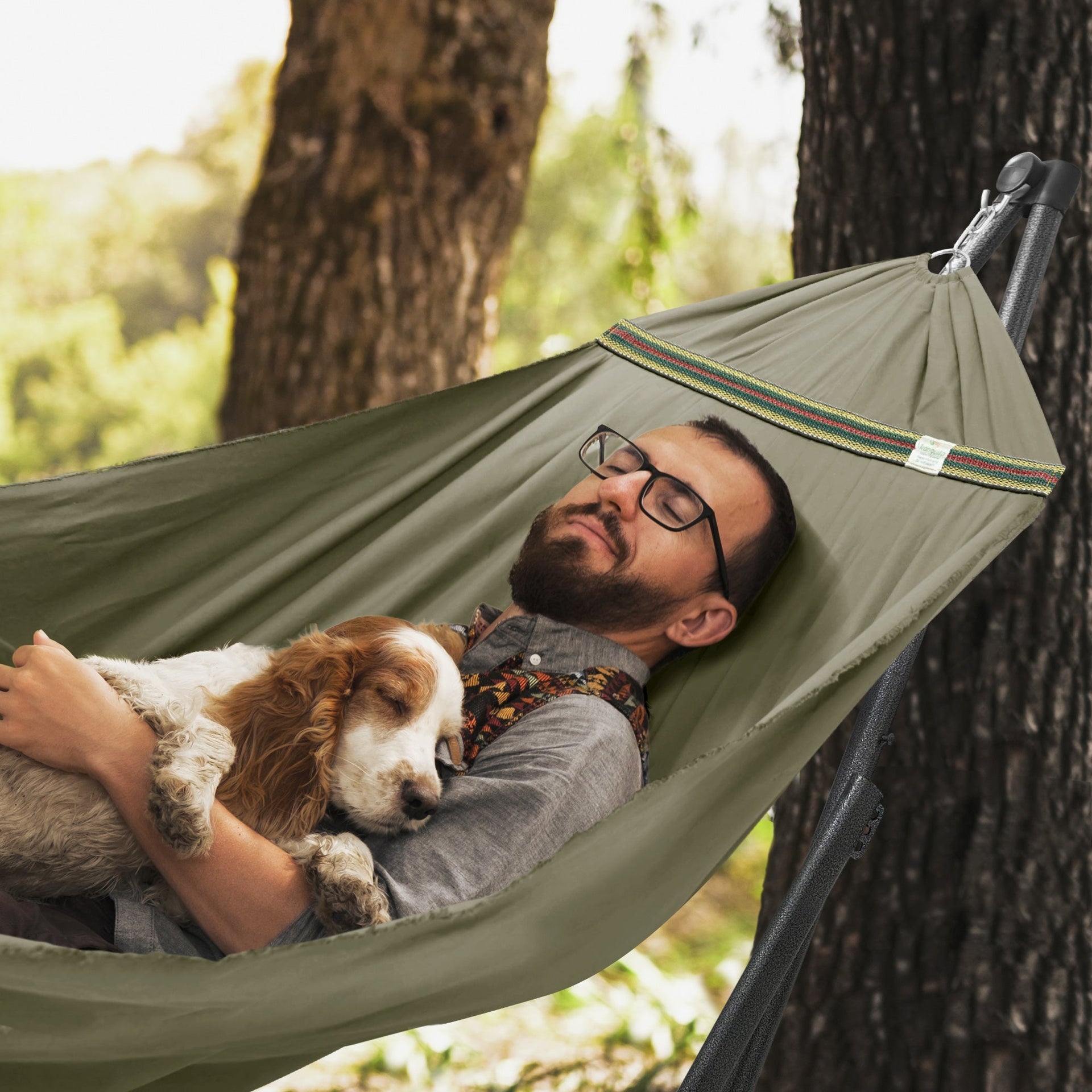 Tranquillo Uniki Canvas Hammock with Stand