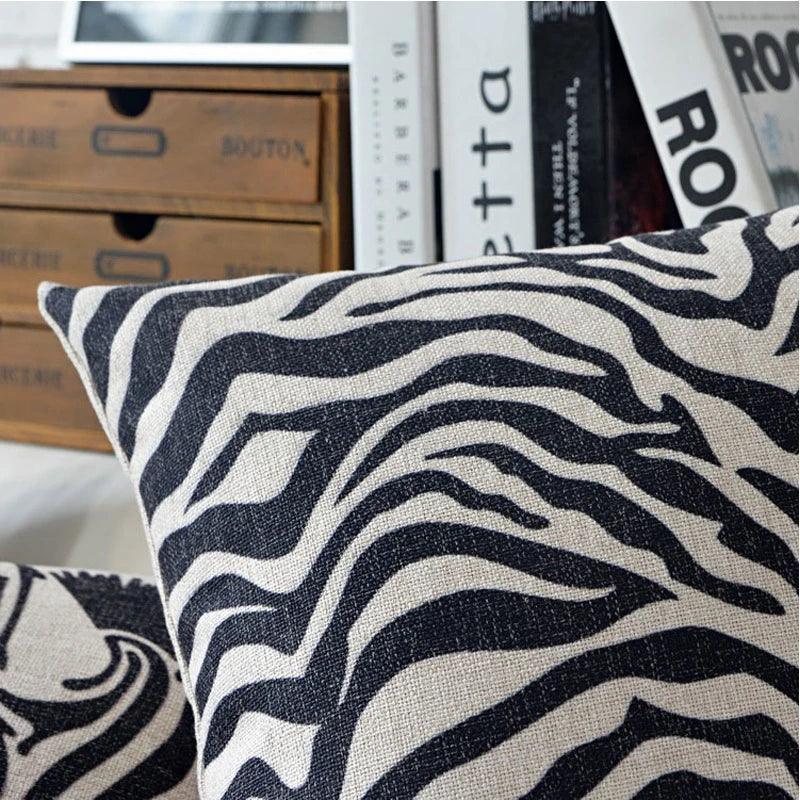 Pillow Cover - Geometric Black White