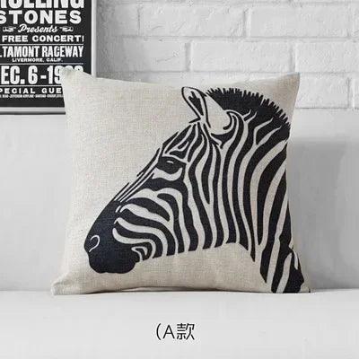 Pillow Cover - Geometric Black White