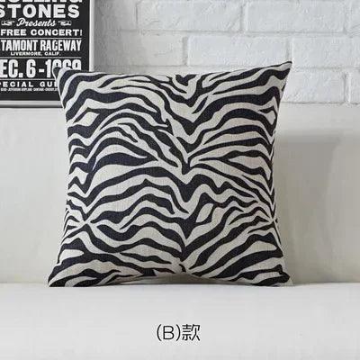 Pillow Cover - Geometric Black White