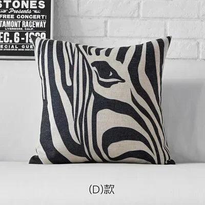Pillow Cover - Geometric Black White