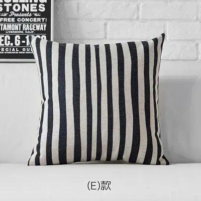 Pillow Cover - Geometric Black White
