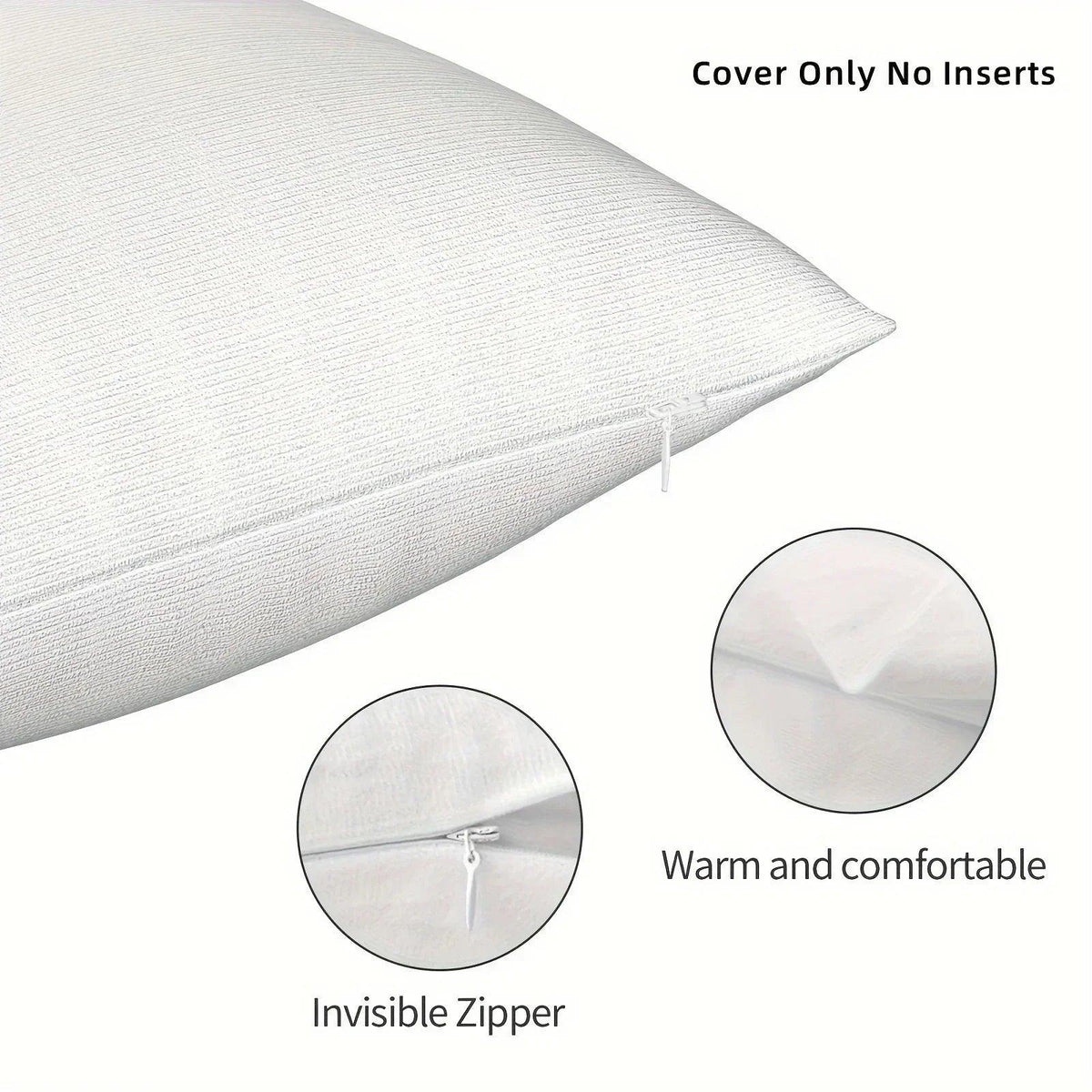 Pillow Cover - Soft Pink Polyester 45x45cm
