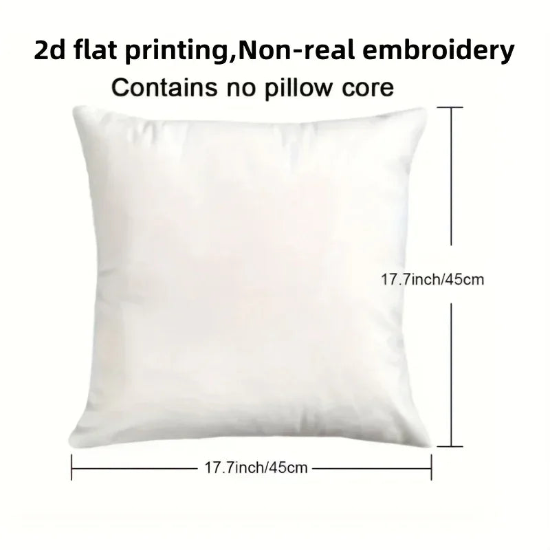 Pillow Cover - Traditional Polyester 45cm