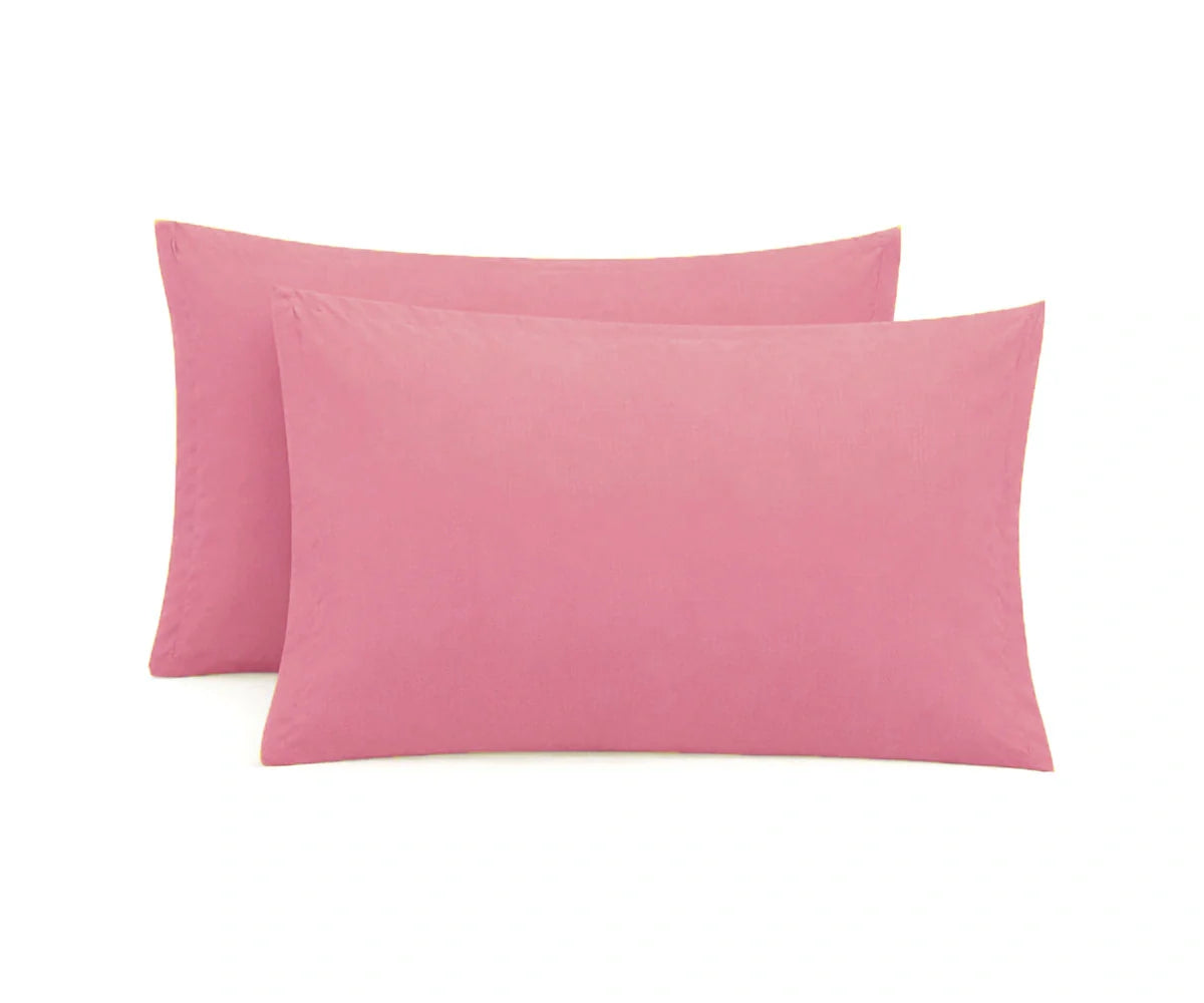 100% Cotton Sateen Pillowcases - Set of 2
