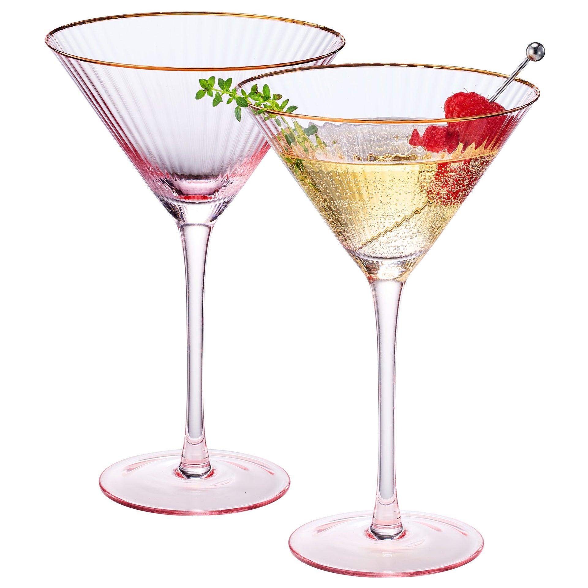 Aurelia Champagne Coupe Cocktail Glassware, Set of 4