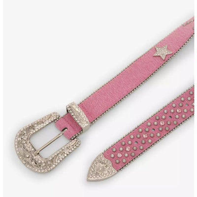 Pink Star Bling Rhinestone Belt – BRS-153