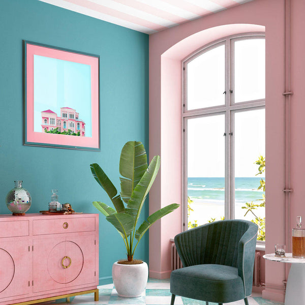Pink House - Wall Art