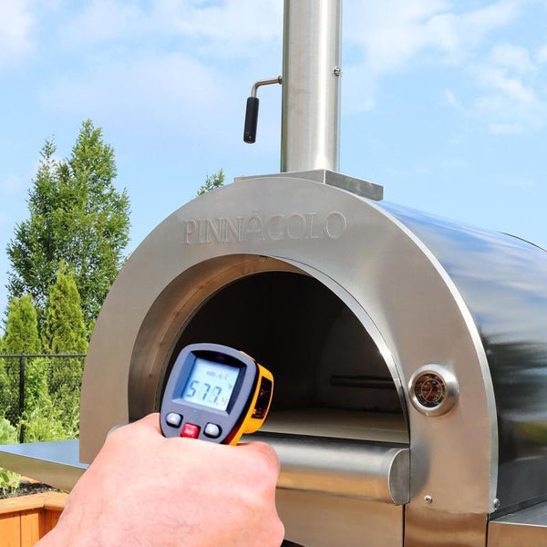 Pinnacolo - Ibrido Hybrid Gas/Wood Oven with Cart, 35,000 btu LP Burner, Includes Premium Accessory Package - PPO-1-03 - Gifts for You 'n Me