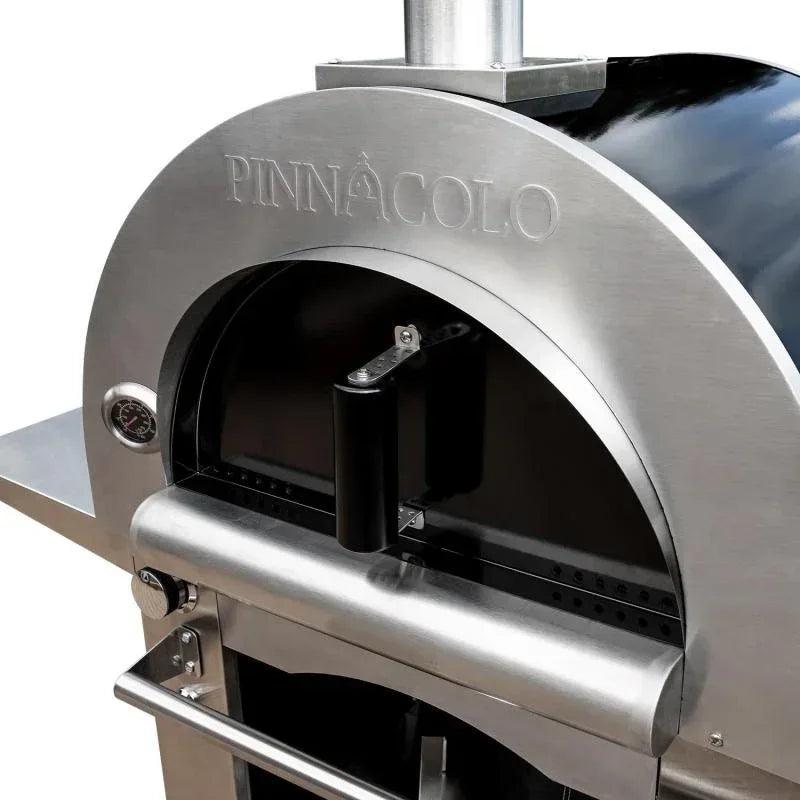 Pinnacolo - Ibrido Hybrid Gas/Wood Oven with Cart, 35,000 btu LP Burner, Includes Premium Accessory Package - PPO-1-03 - Gifts for You 'n Me