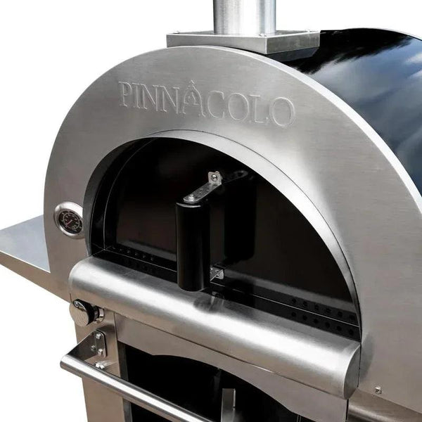Pinnacolo - Ibrido Hybrid Gas/Wood Oven with Cart, 35,000 btu LP Burner, Includes Premium Accessory Package - PPO-1-03 - Gifts for You 'n Me