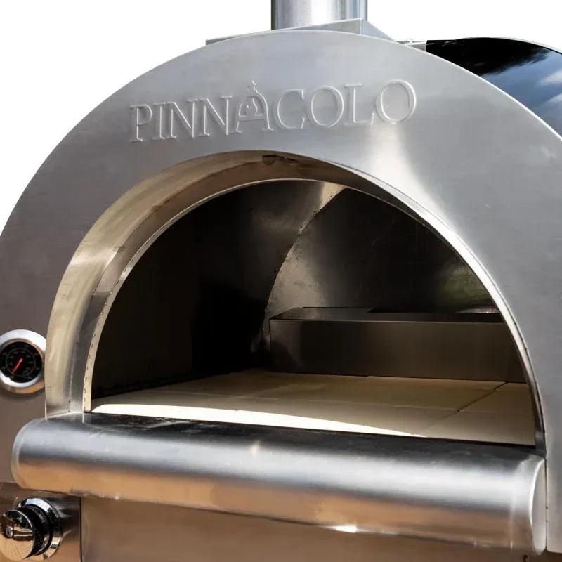 Pinnacolo - Ibrido Hybrid Gas/Wood Oven with Cart, 35,000 btu LP Burner, Includes Premium Accessory Package - PPO-1-03 - Gifts for You 'n Me