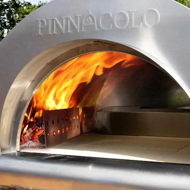 Pinnacolo - Ibrido Hybrid Gas/Wood Oven with Cart, 35,000 btu LP Burner, Includes Premium Accessory Package - PPO-1-03 - Gifts for You 'n Me