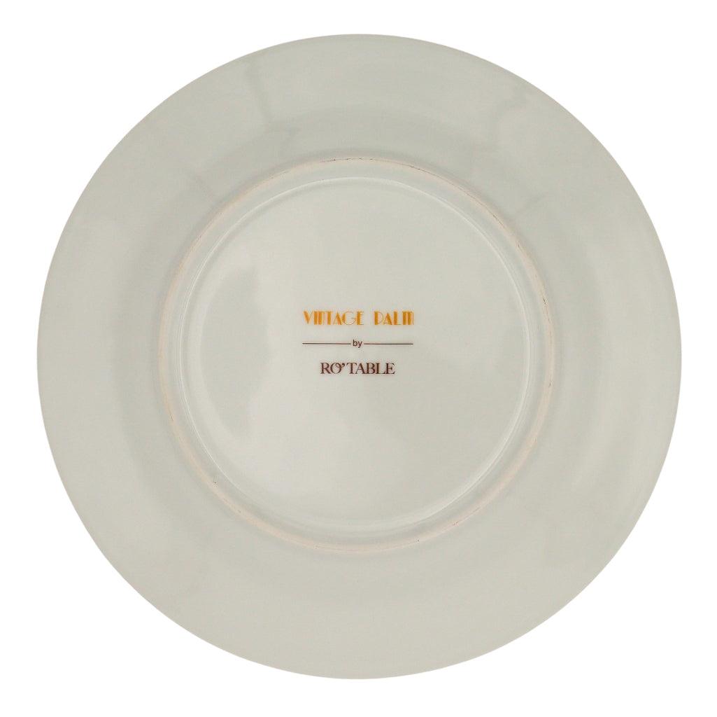 Pistachio & Lychee Palm Porcelain Soup Bowls – Set of 4 (+1 Bonus Bowl)