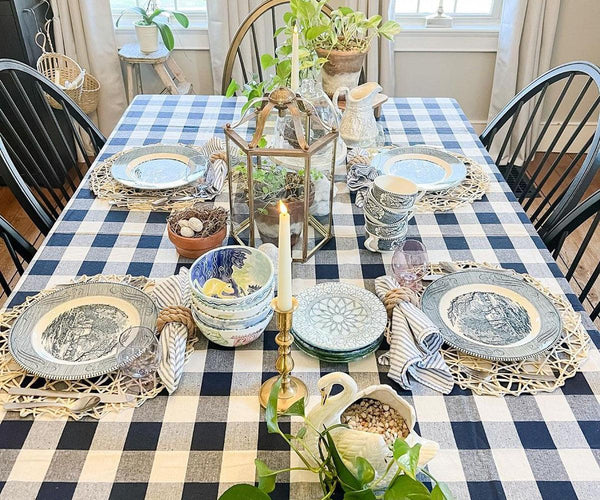 Cotton Tablecloths - Plaid Cloth Tablecloths