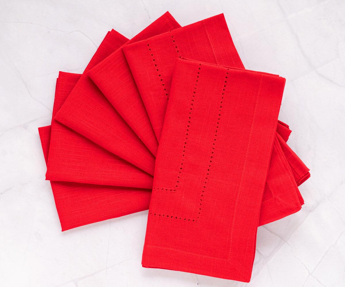 Custom Double hemstitch Cloth Napkins