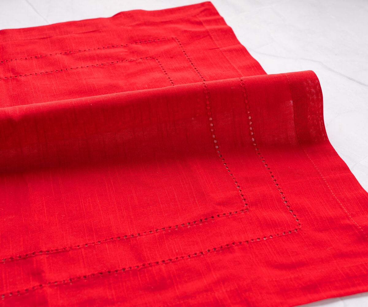 Custom Double hemstitch Cloth Napkins
