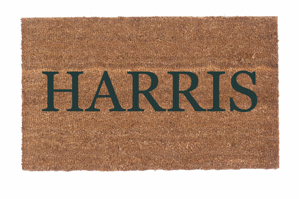 Plain Text Personalized Doormats