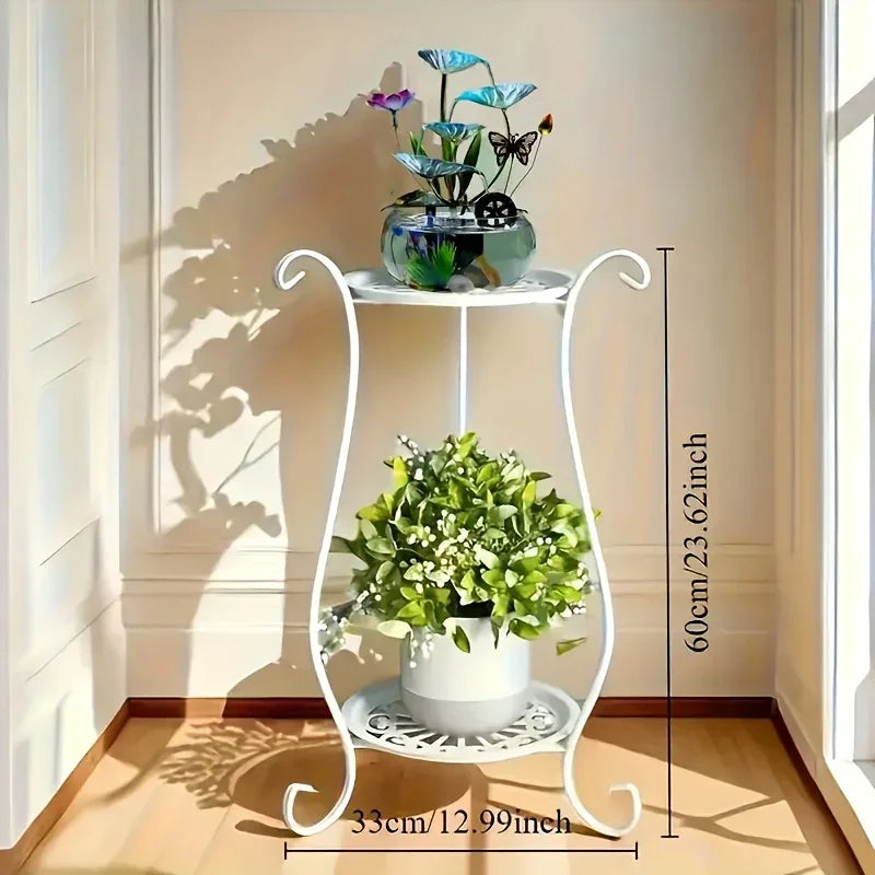 Plant Stand - Lightweight Metal White