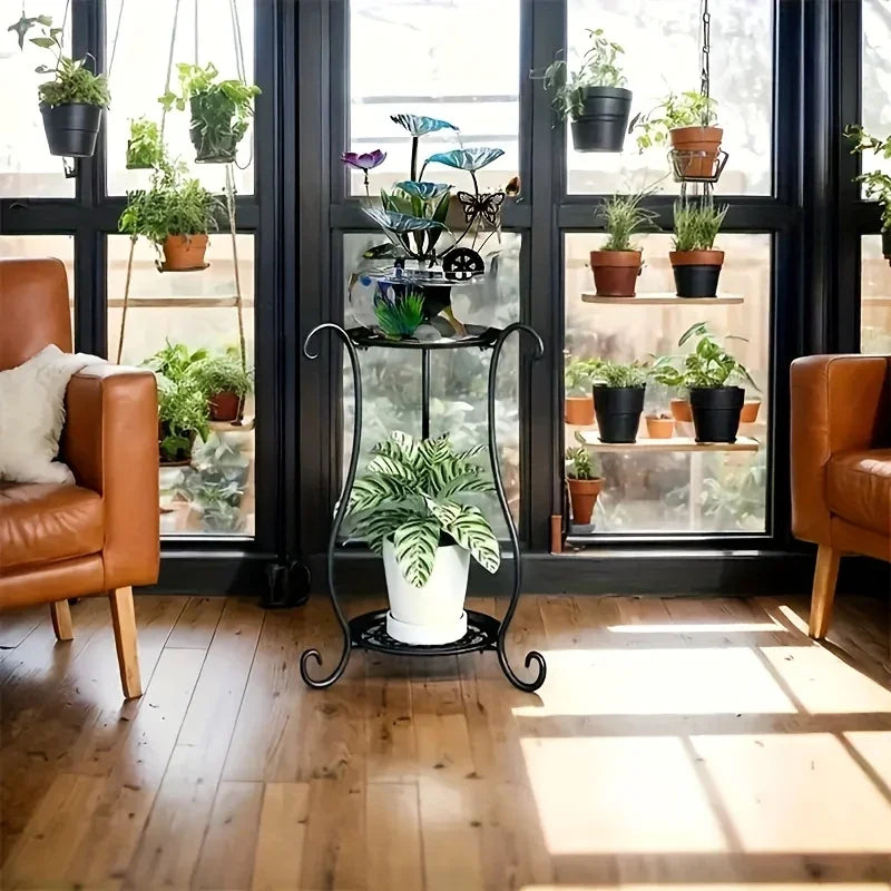 Plant Stand - Lightweight Metal White