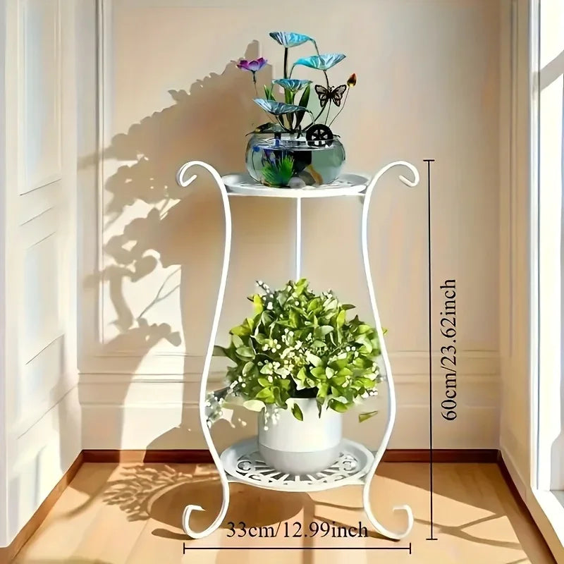 Plant Stand - Lightweight Metal White