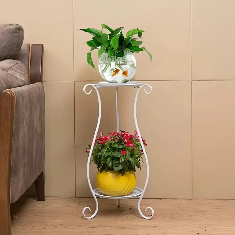 Plant Stand - Lightweight Metal White