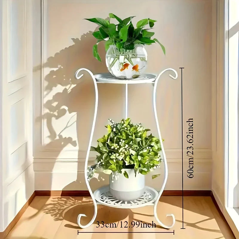Plant Stand - Lightweight Metal White