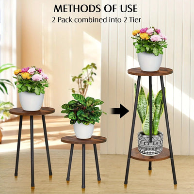 Plant Stand - Mid-Century Wooden Small