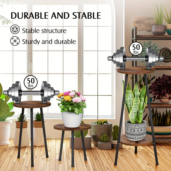 Plant Stand - Mid-Century Wooden Small