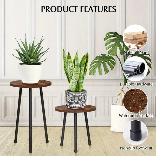 Plant Stand - Mid-Century Wooden Small