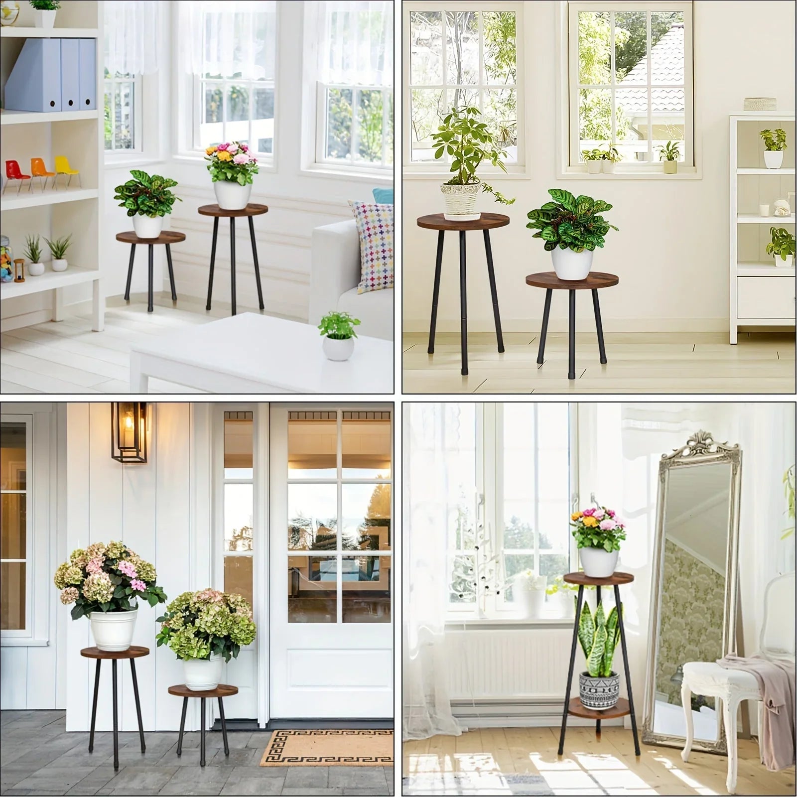 Plant Stand - Mid-Century Wooden Small