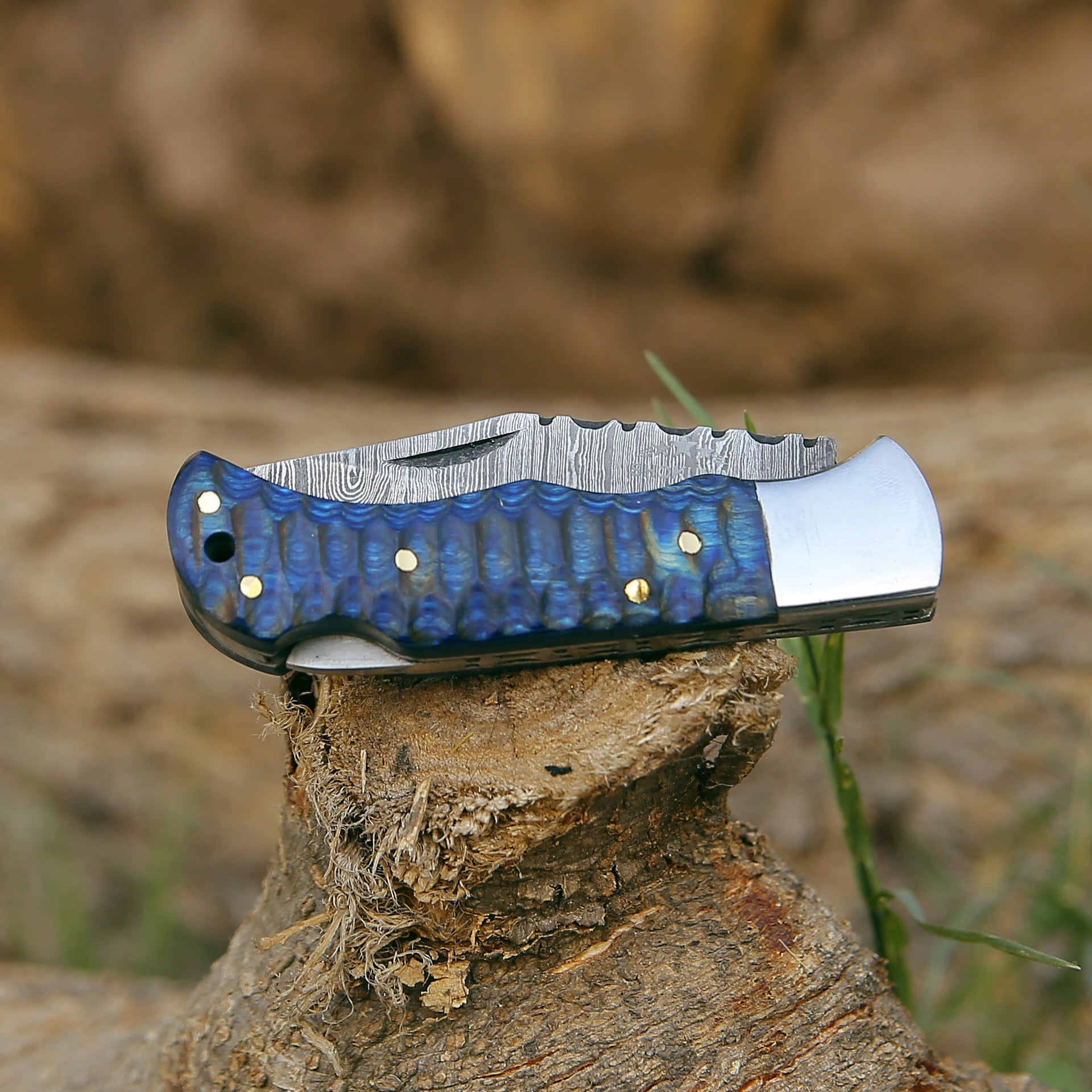 Viper Pocket Knife with Forged Pakka Wood Handle