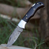 Specter Handmade Real Damascus Pocket Knife with Sheath & Resin Handle