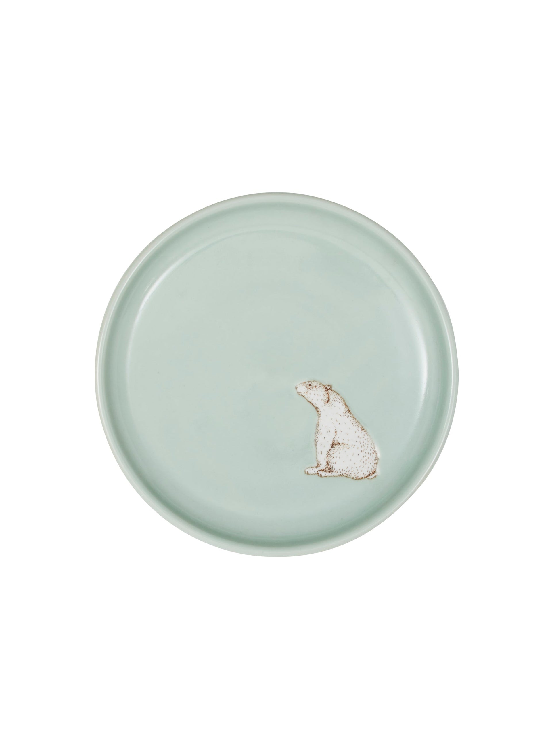 Polar Bear Ceramic Plate