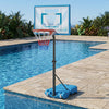 Pool Basketball Hoop with 3-Level Adjustable Height and Weighted Base