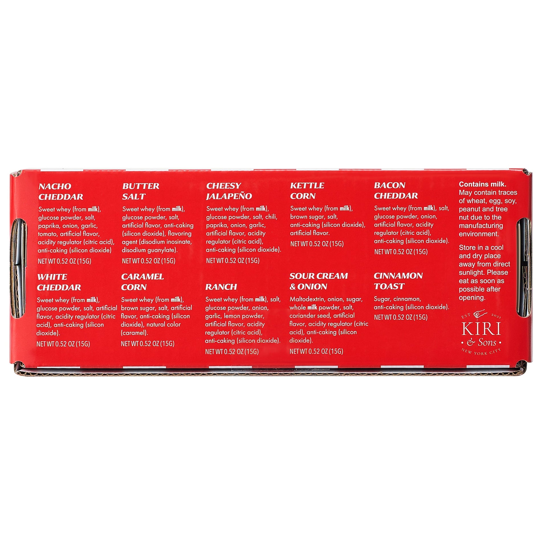 Gourmet Popcorn Seasoning Sampler Kit, 10 Flavor Variety Pack - Including Kettle Corn, Garlic Parmesan, Bacon Cheddar, Caramel, Butter, White Cheddar, Ranch, Spicy Jalapeño, Movie Night