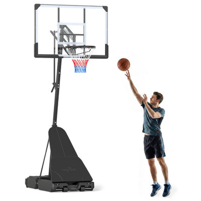 Portable Outdoor Basketball Hoop 8-10 FT Height Adjustable Basketball Goal System