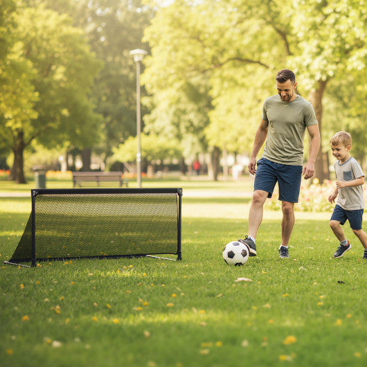 Portable POP Up Toddler Soccer Net with Metal Frame-S