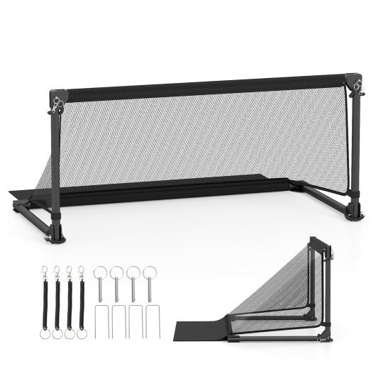 Portable POP Up Toddler Soccer Net with Metal Frame-S